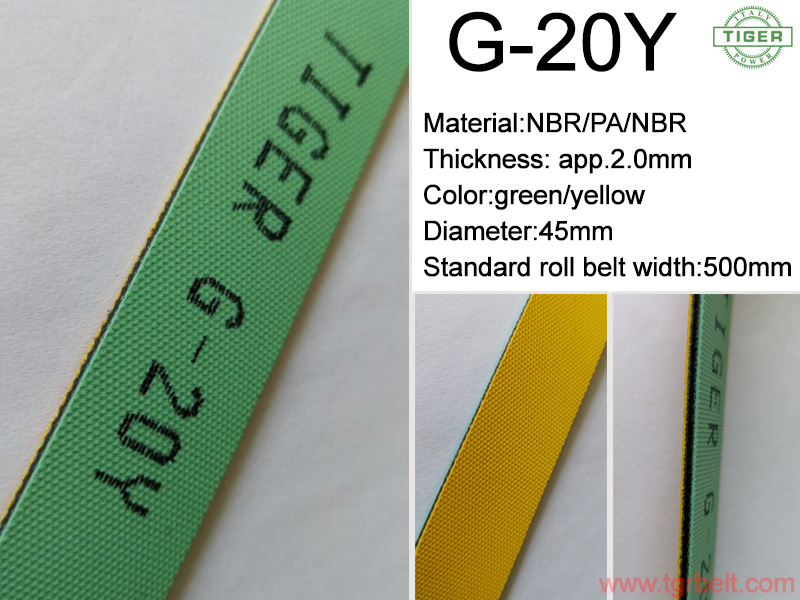 G-20Y 2.0mm rubber flat transmission belt bp
